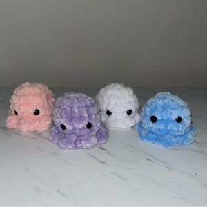 Set of 4 Mini Octopus Crochet Plushies
